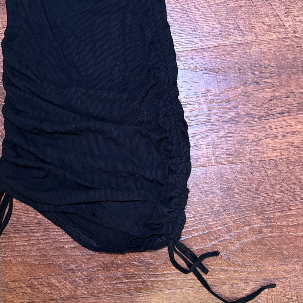 Black Ribbed Dress Size S - Picture 2 of 3